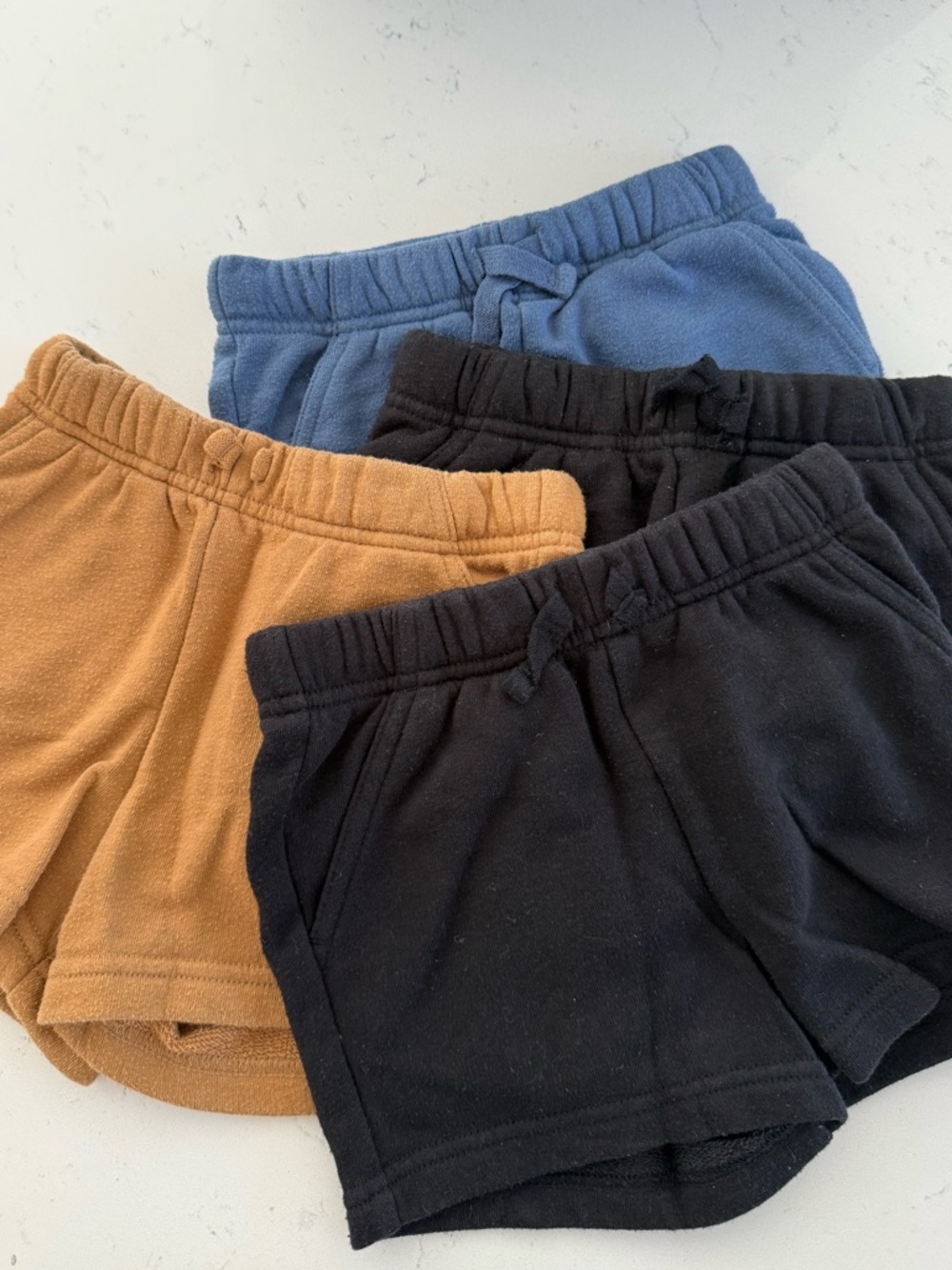 Jumping beans Black (x2), Tan & Blue Pull-On Kids Shorts